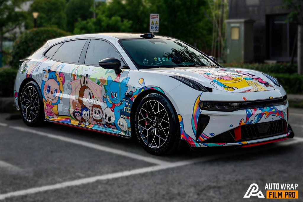 White Labubu Car Wrap [UW-57]