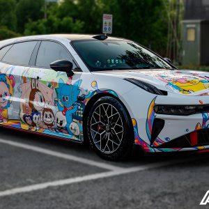 White Labubu Car Wrap [UW-57]